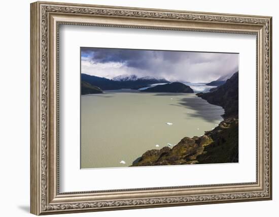 Grey Lake (Lago Grey) and Grey Glacier (Glaciar Grey), Patagonia, Chile-Matthew Williams-Ellis-Framed Photographic Print