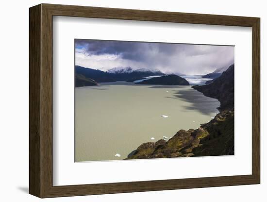 Grey Lake (Lago Grey) and Grey Glacier (Glaciar Grey), Patagonia, Chile-Matthew Williams-Ellis-Framed Photographic Print