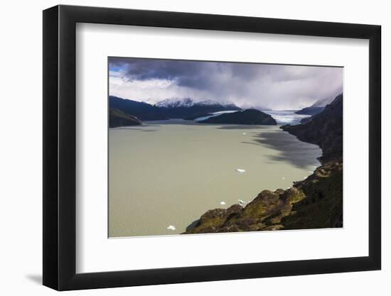 Grey Lake (Lago Grey) and Grey Glacier (Glaciar Grey), Patagonia, Chile-Matthew Williams-Ellis-Framed Photographic Print
