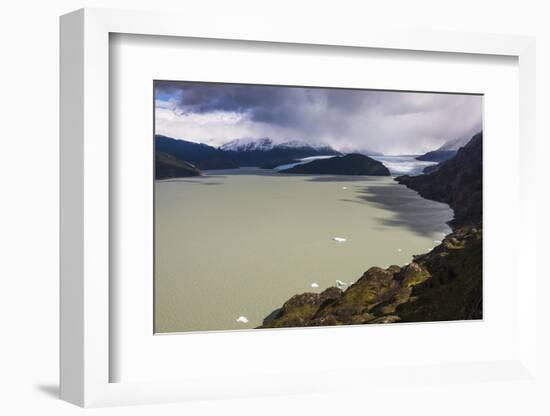Grey Lake (Lago Grey) and Grey Glacier (Glaciar Grey), Patagonia, Chile-Matthew Williams-Ellis-Framed Photographic Print