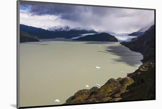 Grey Lake (Lago Grey) and Grey Glacier (Glaciar Grey), Patagonia, Chile-Matthew Williams-Ellis-Mounted Photographic Print