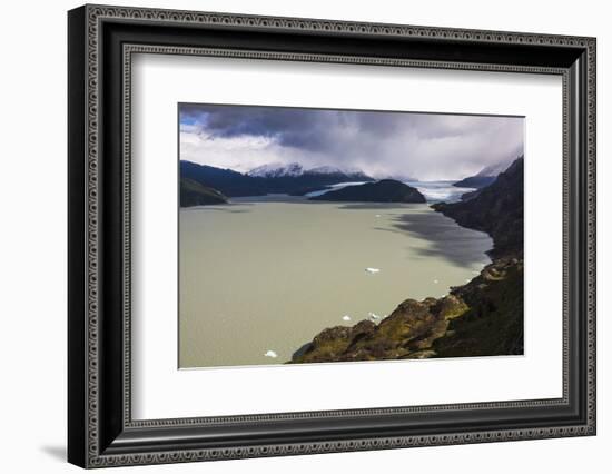 Grey Lake (Lago Grey) and Grey Glacier (Glaciar Grey), Patagonia, Chile-Matthew Williams-Ellis-Framed Photographic Print