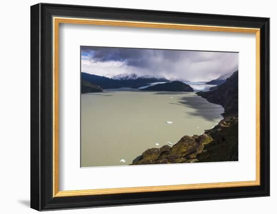 Grey Lake (Lago Grey) and Grey Glacier (Glaciar Grey), Patagonia, Chile-Matthew Williams-Ellis-Framed Photographic Print