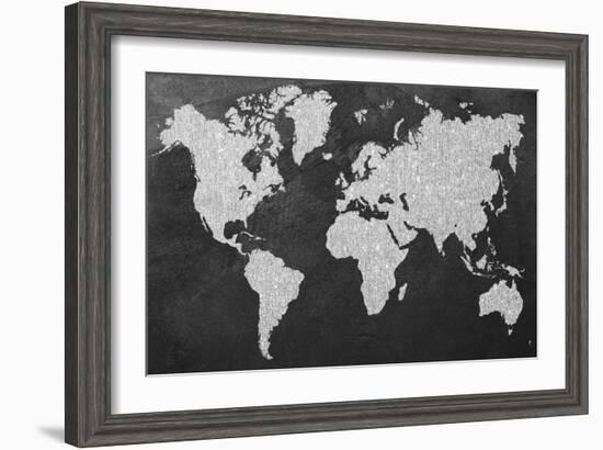 Grey Map-Natasha Wescoat-Framed Giclee Print