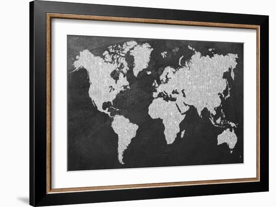 Grey Map-Natasha Wescoat-Framed Giclee Print