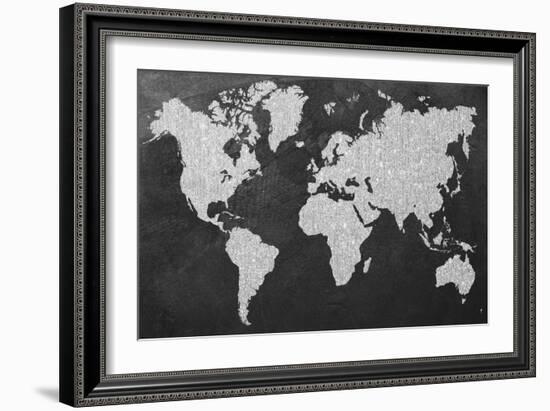 Grey Map-Natasha Wescoat-Framed Giclee Print