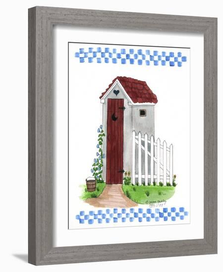 Grey Outhouse-Debbie McMaster-Framed Giclee Print