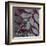 Grey Purple Leaves 2-Kristin Emery-Framed Art Print