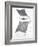 Grey-Scale Stingrays III-Studio W-Framed Art Print