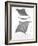 Grey-Scale Stingrays III-Studio W-Framed Art Print