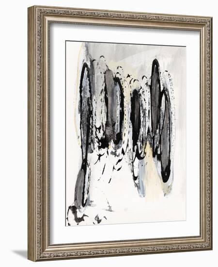 Grey Scribbles I-Jodi Fuchs-Framed Art Print