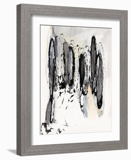 Grey Scribbles I-Jodi Fuchs-Framed Art Print