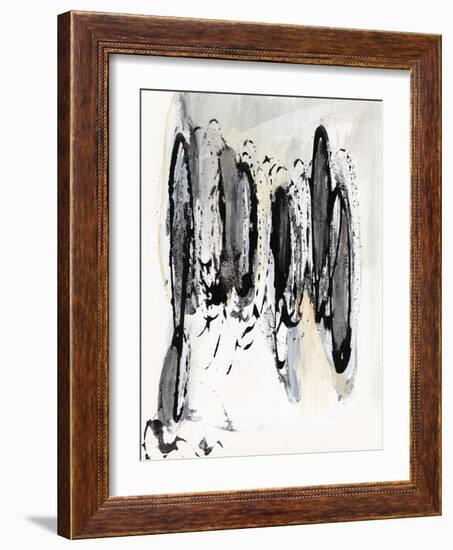 Grey Scribbles I-Jodi Fuchs-Framed Art Print