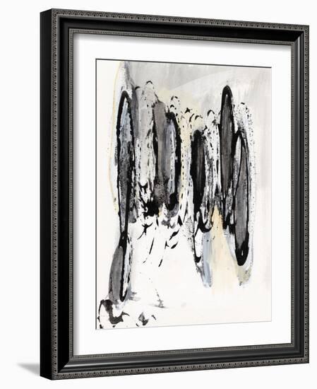 Grey Scribbles I-Jodi Fuchs-Framed Art Print