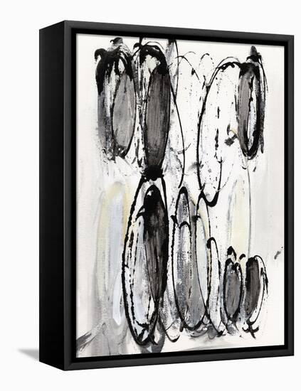 Grey Scribbles II-Jodi Fuchs-Framed Stretched Canvas