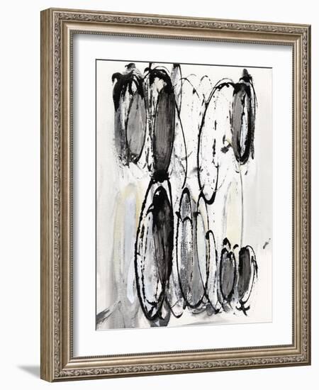 Grey Scribbles II-Jodi Fuchs-Framed Art Print