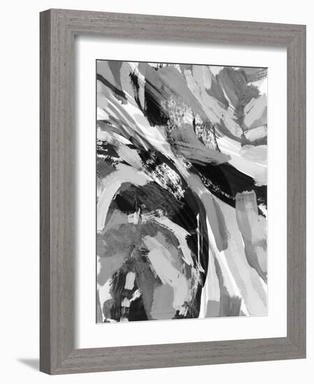 Grey Strokes I-Nikki Galapon-Framed Art Print
