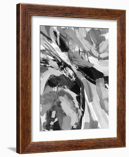 Grey Strokes I-Nikki Galapon-Framed Art Print