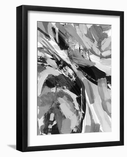 Grey Strokes I-Nikki Galapon-Framed Art Print