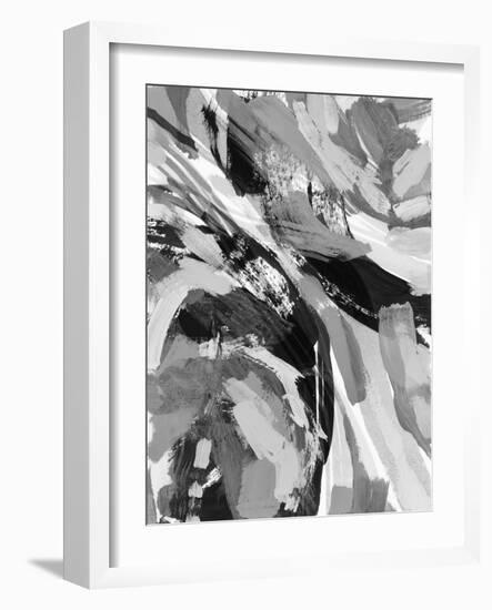 Grey Strokes I-Nikki Galapon-Framed Art Print