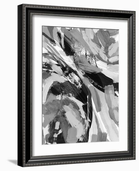 Grey Strokes I-Nikki Galapon-Framed Art Print