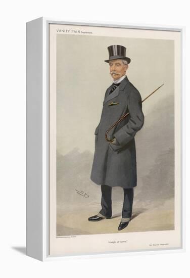 Grey Top Frock 1909-Spy (Leslie M. Ward)-Framed Stretched Canvas