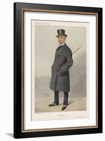 Grey Top Frock 1909-Spy (Leslie M. Ward)-Framed Art Print