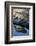 Grey Wolf and Reflection in Water-W^ Perry Conway-Framed Photographic Print