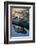 Grey Wolf and Reflection in Water-W^ Perry Conway-Framed Photographic Print