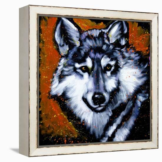 Grey Wolf-null-Framed Stretched Canvas