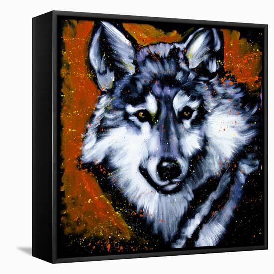 Grey Wolf-null-Framed Stretched Canvas