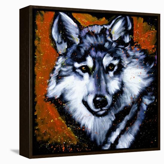 Grey Wolf-null-Framed Stretched Canvas