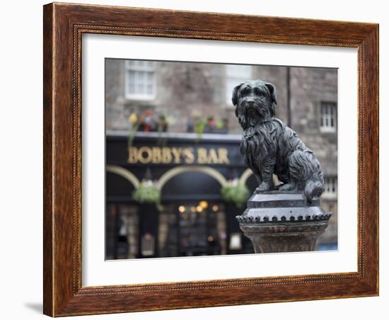 Greyfriars Bobby, Edinburgh, Scotland, Uk-Amanda Hall-Framed Photographic Print