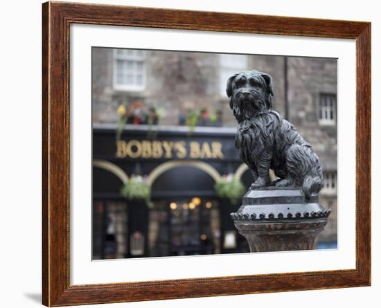 Greyfriars Bobby, Edinburgh, Scotland, Uk-Amanda Hall-Framed Photographic Print