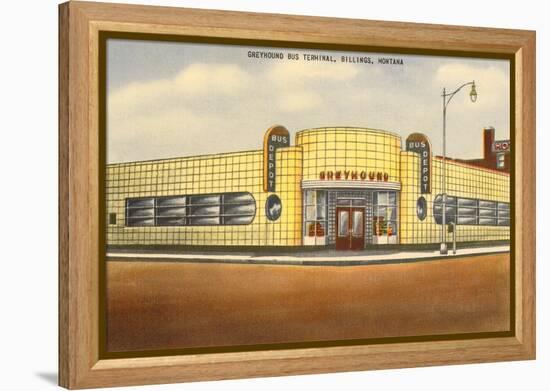 Greyhound Bus Station, Billings, Montana-null-Framed Stretched Canvas