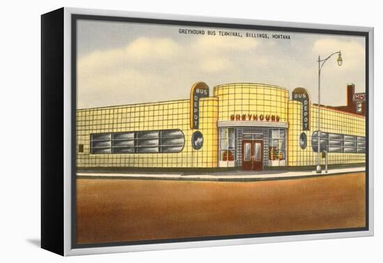 Greyhound Bus Station, Billings, Montana-null-Framed Stretched Canvas