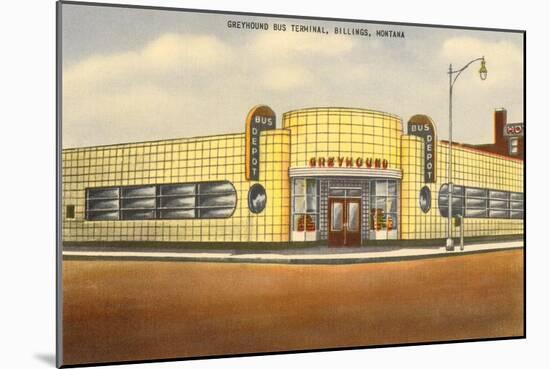 Greyhound Bus Station, Billings, Montana-null-Mounted Art Print