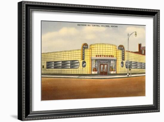 Greyhound Bus Station, Billings, Montana-null-Framed Art Print