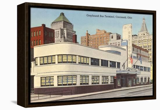 Greyhound Bus Station, Cincinnati, Ohio-null-Framed Stretched Canvas