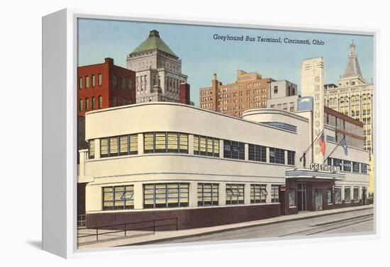 Greyhound Bus Station, Cincinnati, Ohio-null-Framed Stretched Canvas