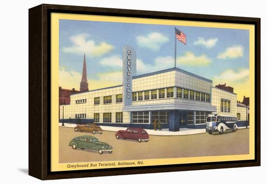 Greyhound Bus Terminal, Baltimore-null-Framed Stretched Canvas