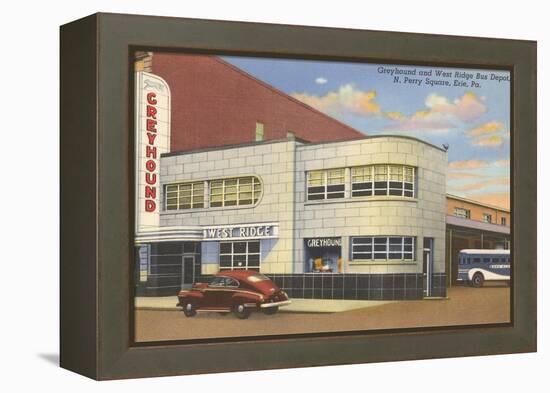 Greyhound Bus Terminal, Erie-null-Framed Stretched Canvas