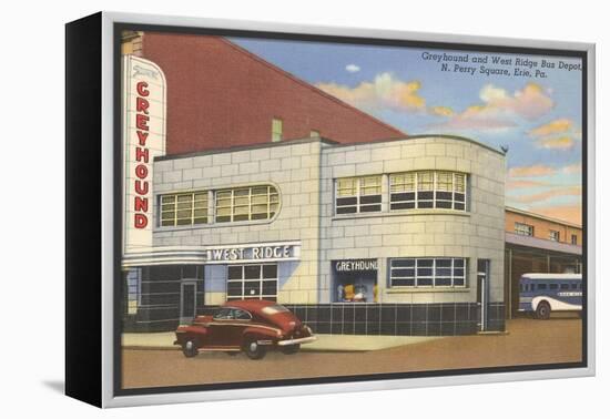 Greyhound Bus Terminal, Erie-null-Framed Stretched Canvas