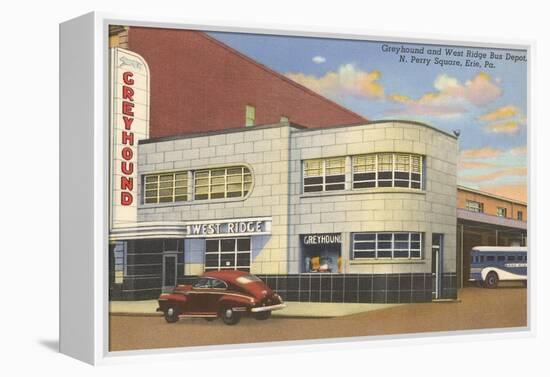 Greyhound Bus Terminal, Erie-null-Framed Stretched Canvas