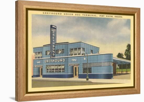 Greyhound Bus Terminal, Ft. Wayne-null-Framed Stretched Canvas