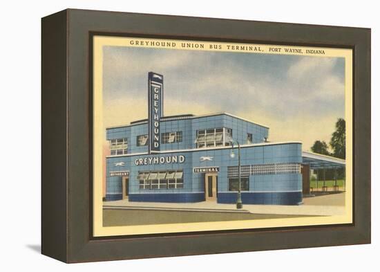 Greyhound Bus Terminal, Ft. Wayne-null-Framed Stretched Canvas