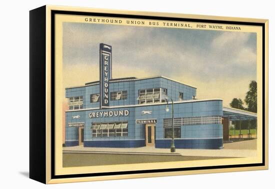 Greyhound Bus Terminal, Ft. Wayne-null-Framed Stretched Canvas