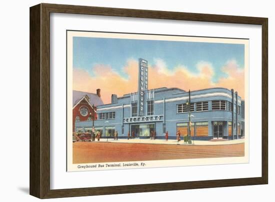 Greyhound Bus Terminal, Louisville-null-Framed Art Print