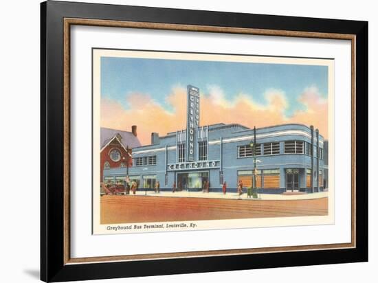 Greyhound Bus Terminal, Louisville-null-Framed Art Print