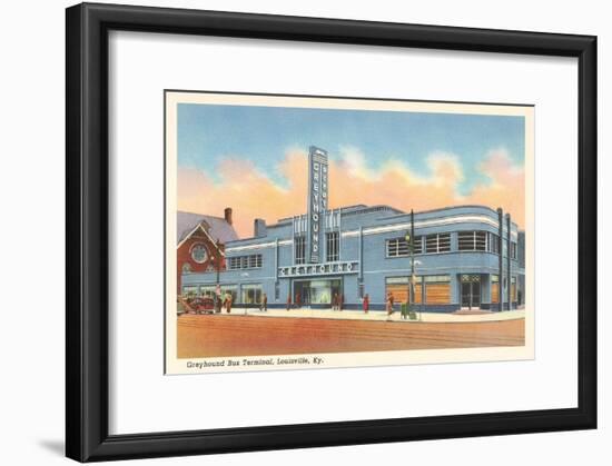 Greyhound Bus Terminal, Louisville-null-Framed Premium Giclee Print